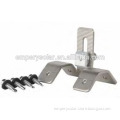Solar metal roof mounting structure,solar trapezoid Sheet Metal Roof Hook